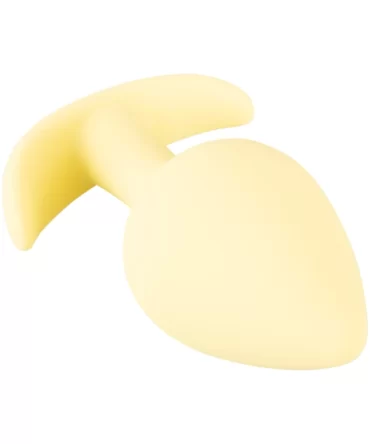Mini korek analny - żółty